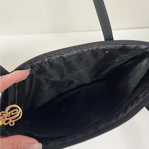 Vera Bradley Black Quilted Shoulder Handbag Tote – Everyday Classic Bag - Picture 7 of 10